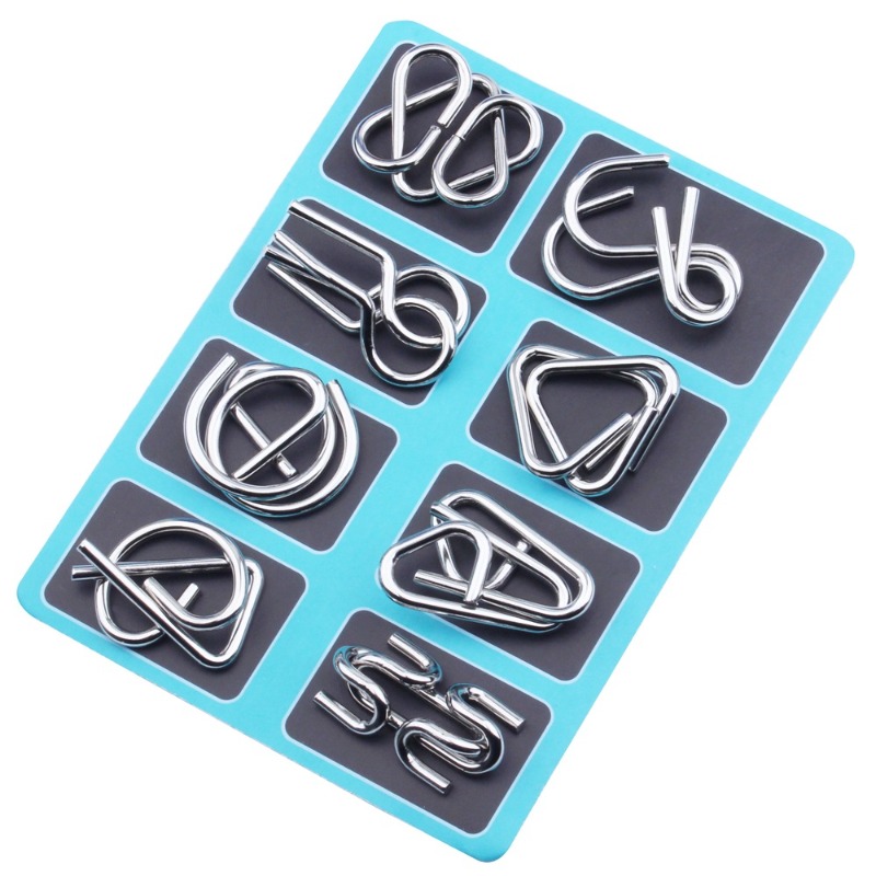8 Pieces Metal Puzzle Set Clas - огляд і ціна Board Game Zone