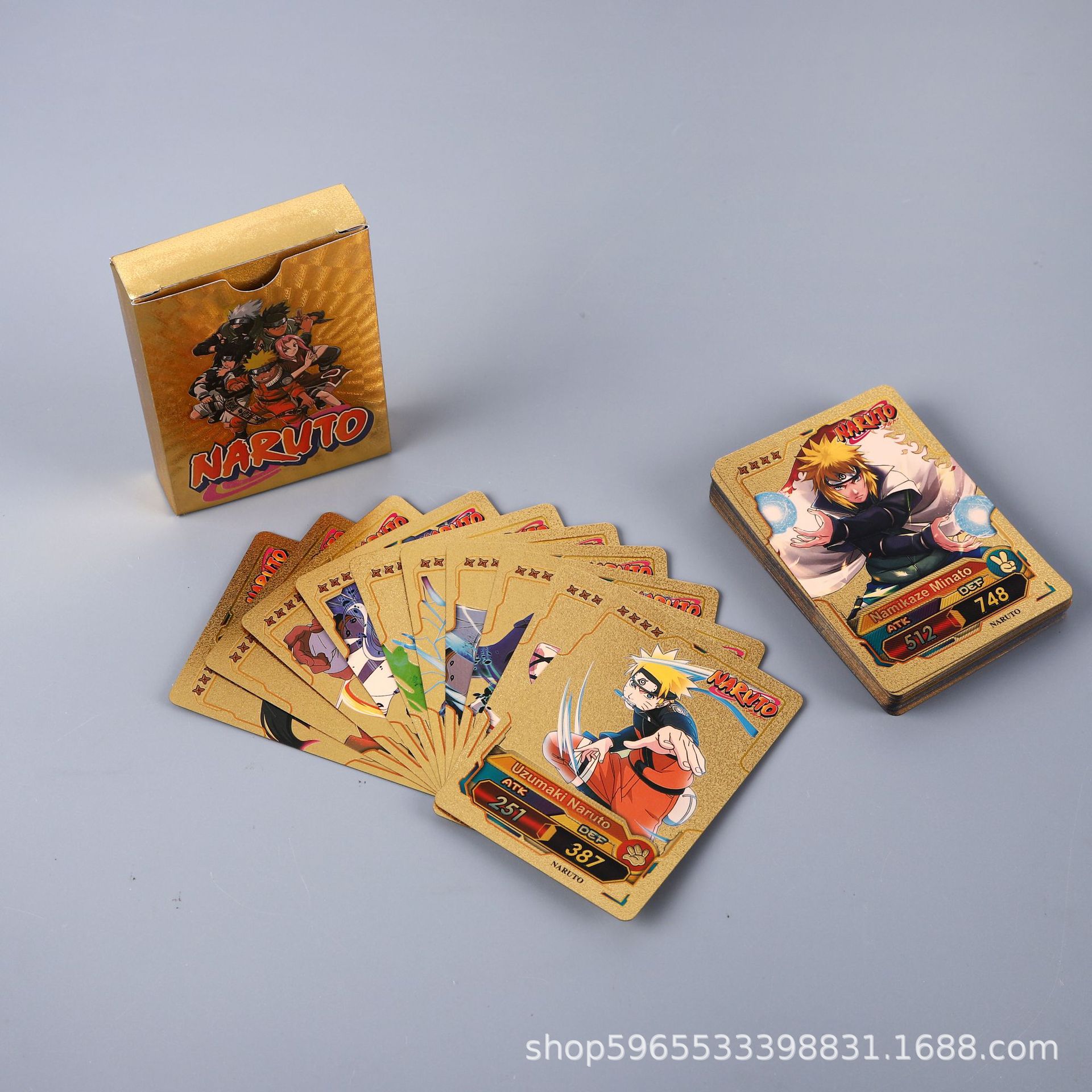 55pcs Naruto Card Gold English - огляд і ціна Board Games