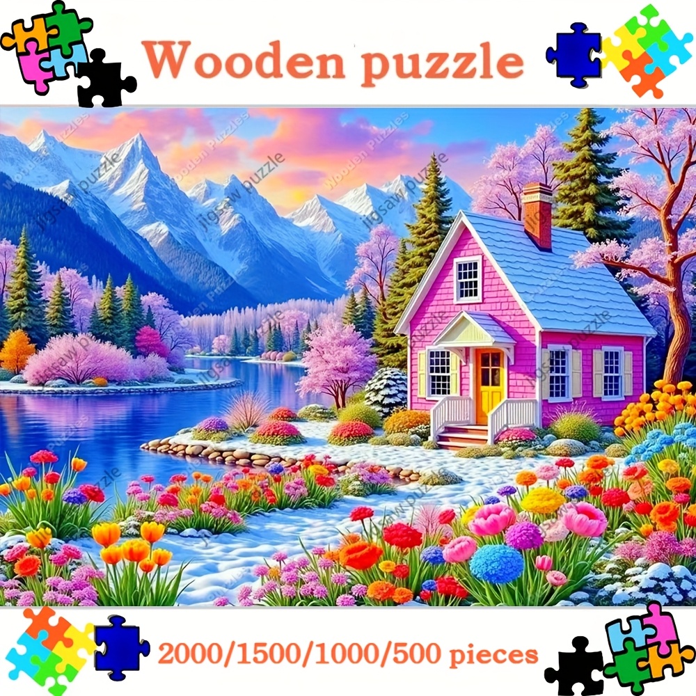 2000/1500/1000/500pcs Wooden J - огляд і ціна Jigsaw Puzzle Adult