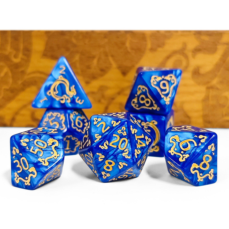 7Pcs Set DND Dice Dragon Patte - огляд і ціна Dice Set Polyhedral