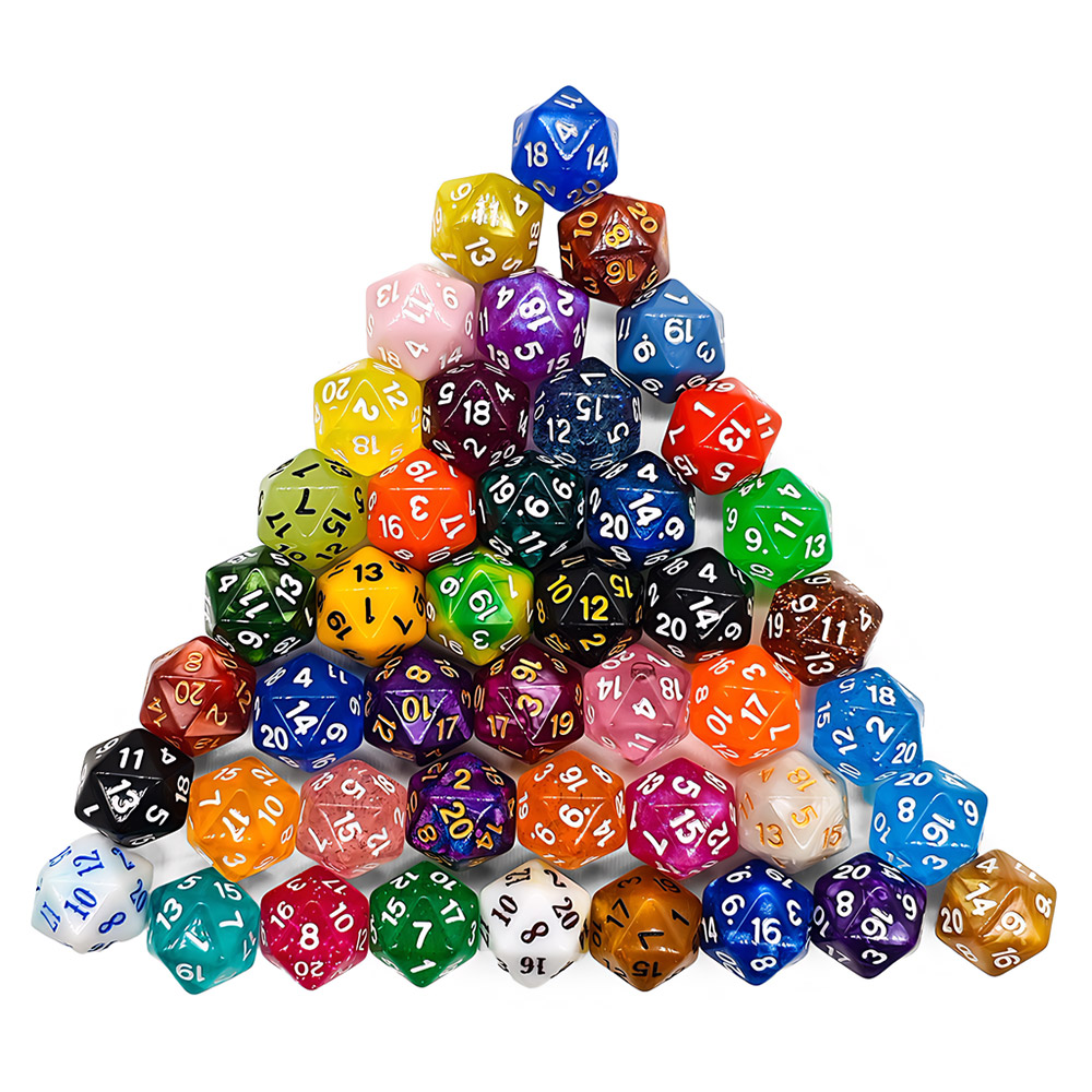 60Pcs Multi-Sided Dices Mixed  - огляд і ціна Board Game Zone
