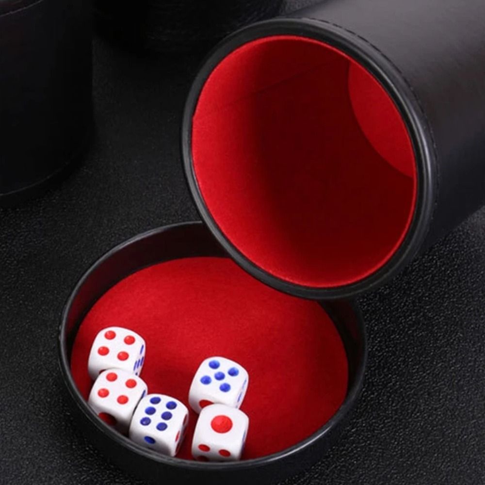 Leather Dice Cup with Lid Gree - огляд і ціна Board Game Yahtzee