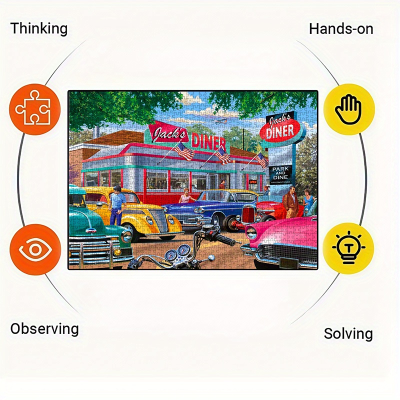 Vintage American Diner & Class - огляд і ціна Jigsaw Puzzle Adult